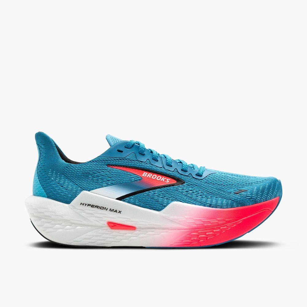 Chaussures Running Route Brooks Hyperion Max 2 Bleu Rose Noir Femme | NIU-0618387